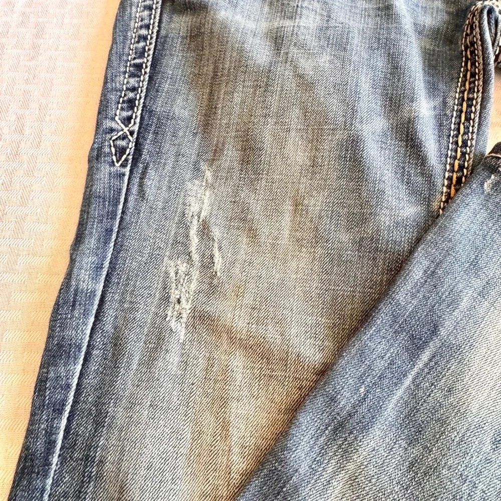 Rock Revival Denisa Bootcut‎ Jeans Size 28 Buckle Exclusive Low Rise Distressed